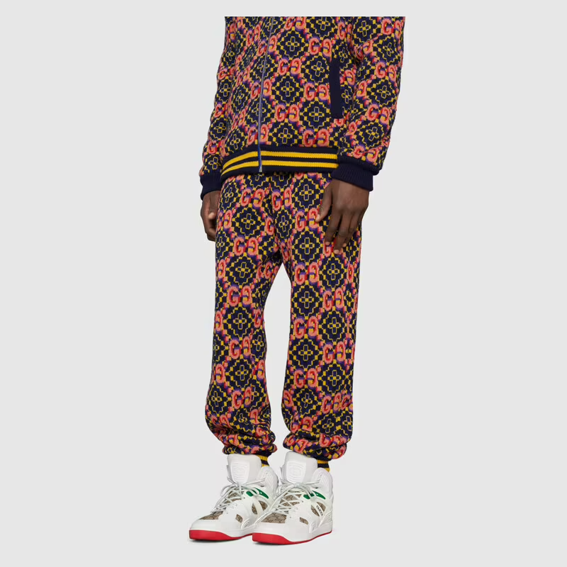 Giày Gucci Men's Basket Sneaker With Interlocking G 673077-2SHG0-9076 - Ảnh 6