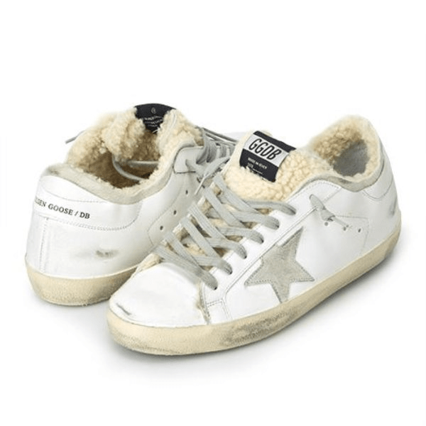 Giày Golden Goose Superstar Shearling Sneaker 'White' G35MS590-Q75 - Ảnh 3