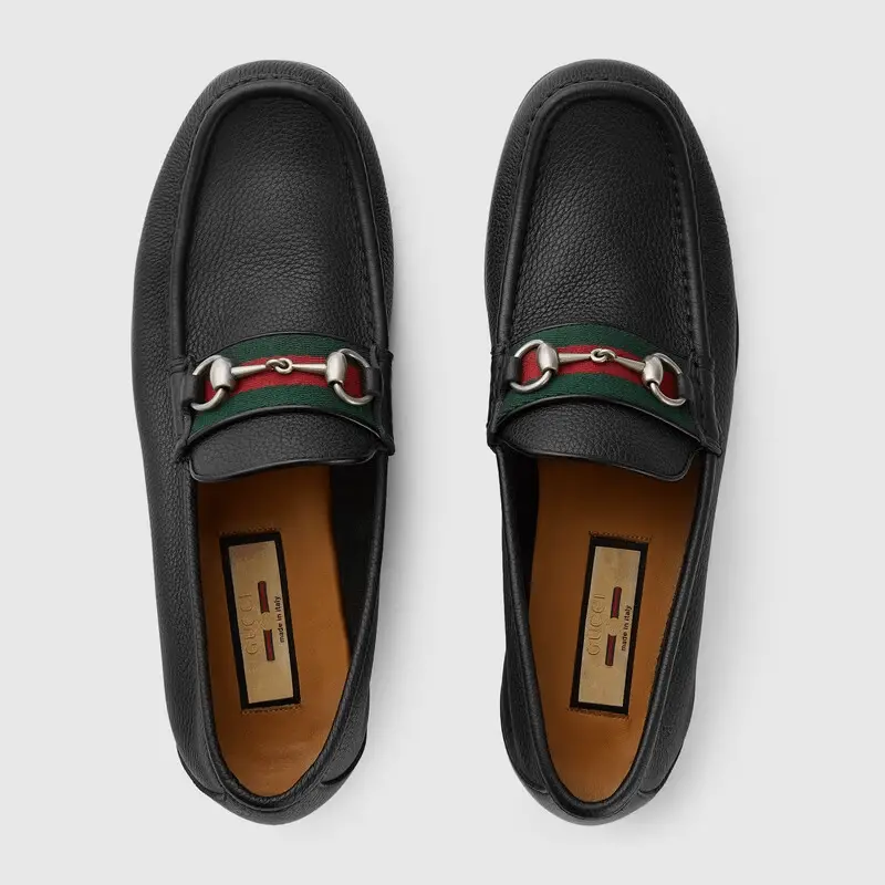 Giày Gucci Horsebit Loafer Black 673819-1WQ10-1067 - Ảnh 4