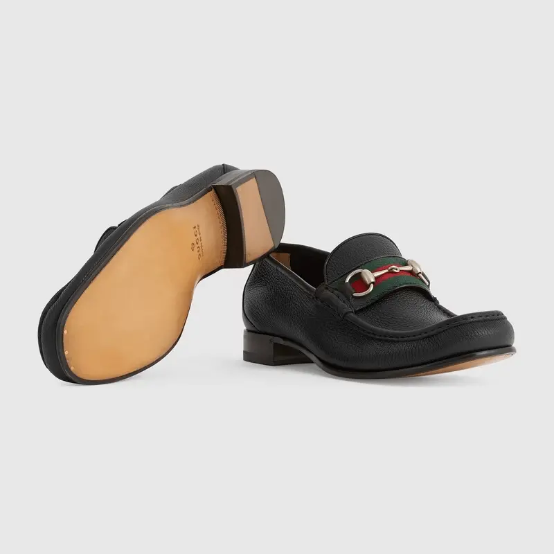 Giày Gucci Horsebit Loafer Black 673819-1WQ10-1067 - Ảnh 5