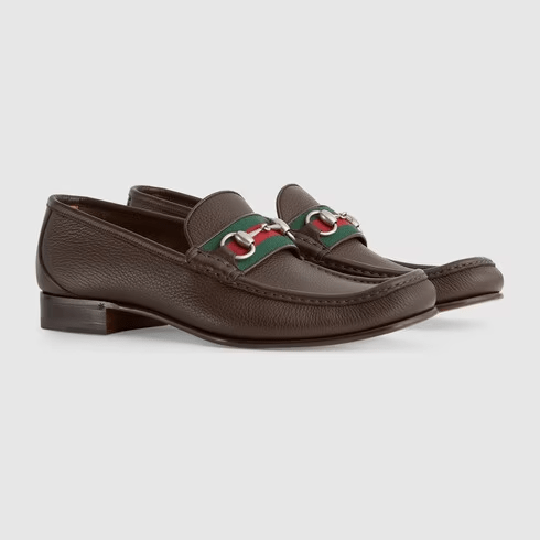 Giày Gucci Horsebit Loafer Dark Brown 673819-1WQ10-2160 - Ảnh 3