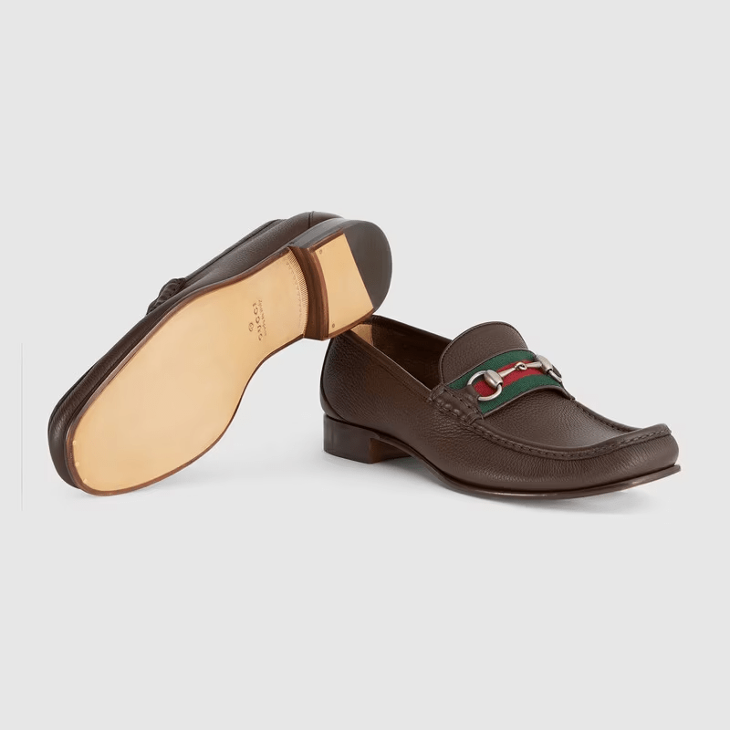 Giày Gucci Horsebit Loafer Dark Brown 673819-1WQ10-2160 - Ảnh 2