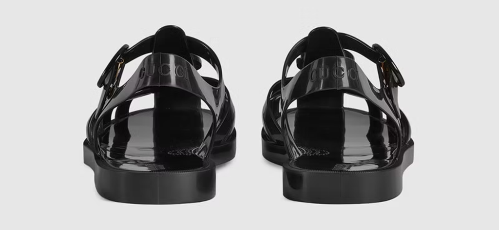 Dép Gucci Sandal With Double G 'Black' 674132-JFM00-1000 - Ảnh 4