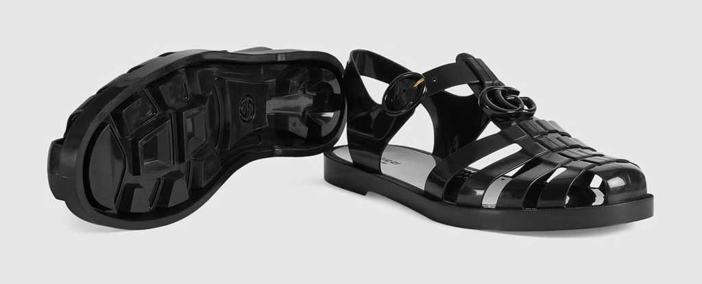 Dép Gucci Sandal With Double G 'Black' 674132-JFM00-1000 - Ảnh 5