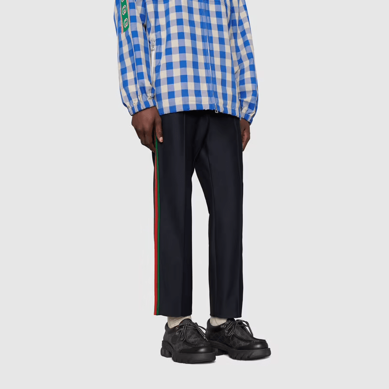 Giày Gucci Men's Lace-up with Interlocking G 674367-96GD0-1000 - Ảnh 6