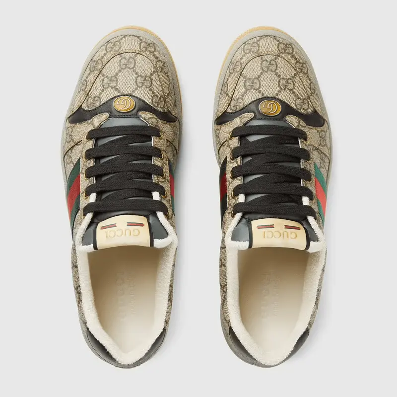 Giày Gucci Men's Screener Sneaker 674530-96GE0-9766 - Ảnh 5