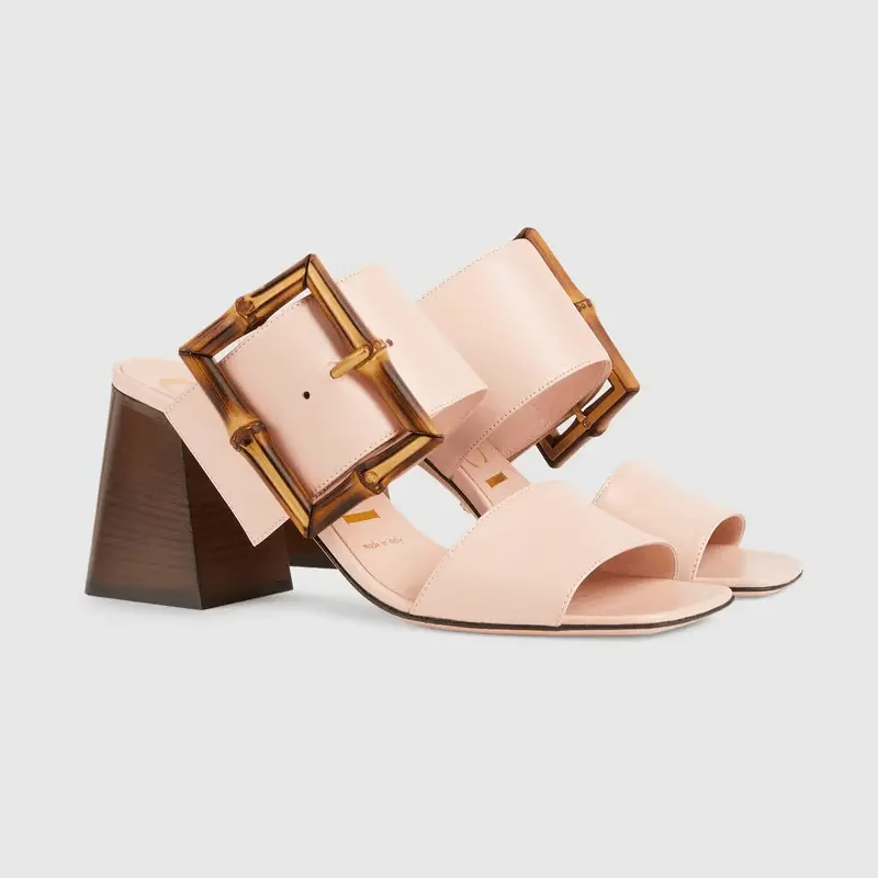 Alternative view of Giày Gucci Women's Sandal with Bamboo Buckle 674821-C9D00-6705