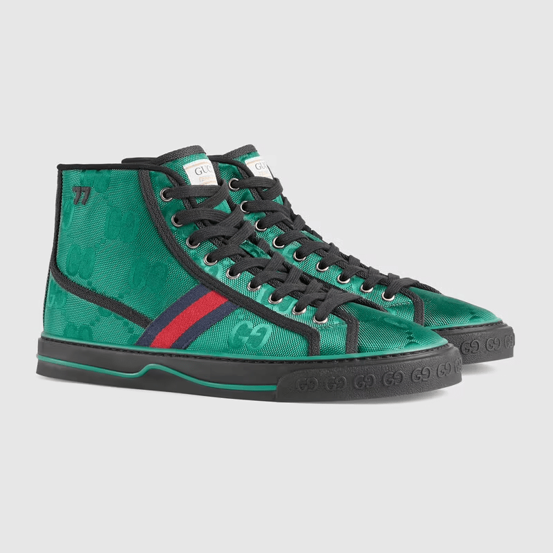 Giày Gucci Off the Grid Gucci Tennis 1977 Green Red 675113-H9H80-3262 - Ảnh 4