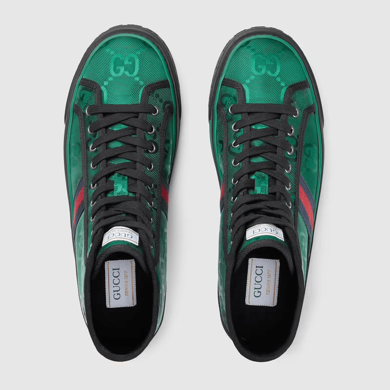 Giày Gucci Off the Grid Gucci Tennis 1977 Green Red 675113-H9H80-3262 - Ảnh 3
