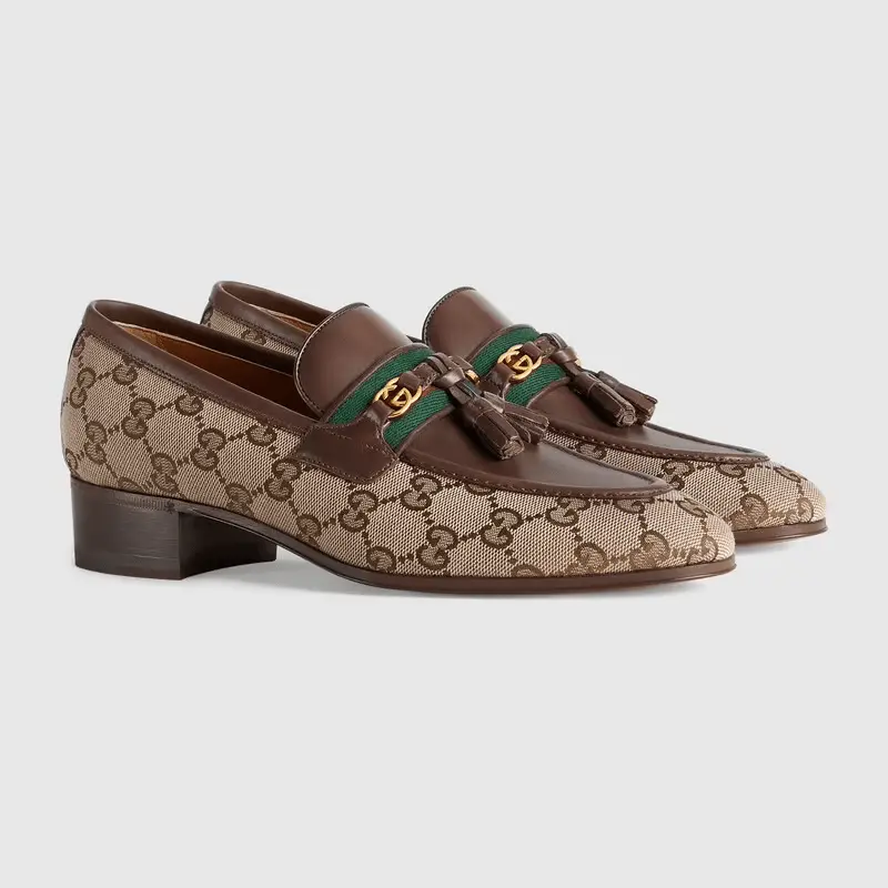 Giày Gucci GG Loafer With Tassel 675651-2HKJ0-9785 - Ảnh 3