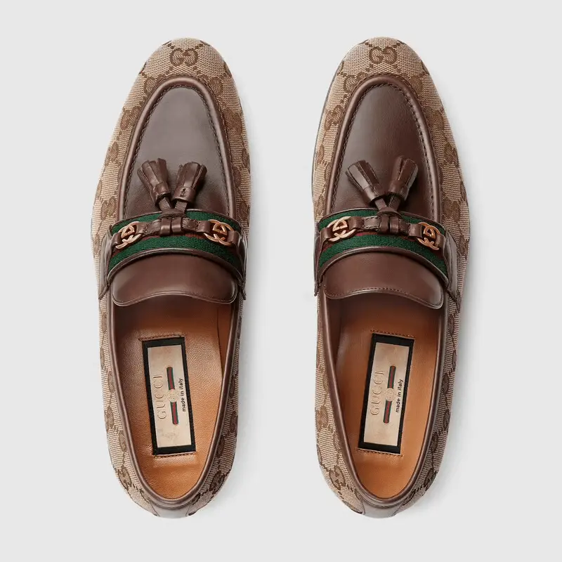 Giày Gucci GG Loafer With Tassel 675651-2HKJ0-9785 - Ảnh 4