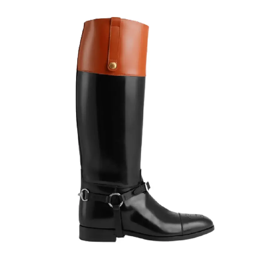 Giày Gucci Knee High Boot With Harness Black 675655-DS8J0-1079