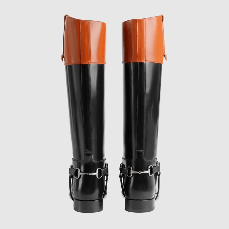 Giày Gucci Knee High Boot With Harness Black 675655-DS8J0-1079 - Ảnh 4