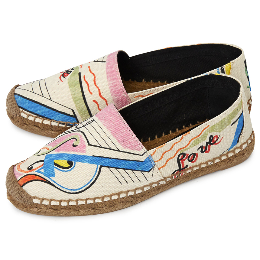 Giày Saint Laurent Love 1980 Espadrilles 'Ivory' 676161-AAAJC-8486 - Ảnh 4