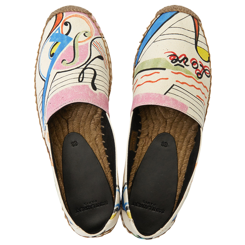 Giày Saint Laurent Love 1980 Espadrilles 'Ivory' 676161-AAAJC-8486 - Ảnh 3