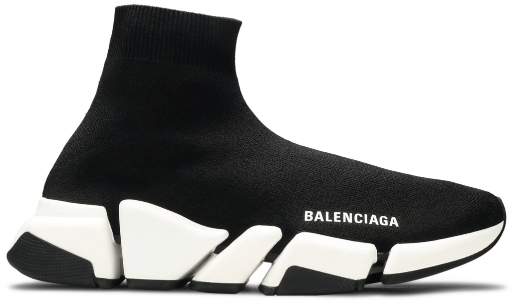 Giày Balenciaga Wmns Speed 2 Trainer Knit 'Black White' 617196 W1702 1015