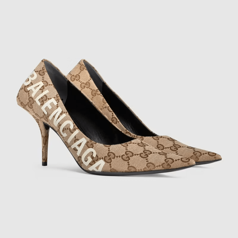 Giày Gucci Women's The Hacker Project Square Knife Pump 676603-KQW00-9742 - Ảnh 2