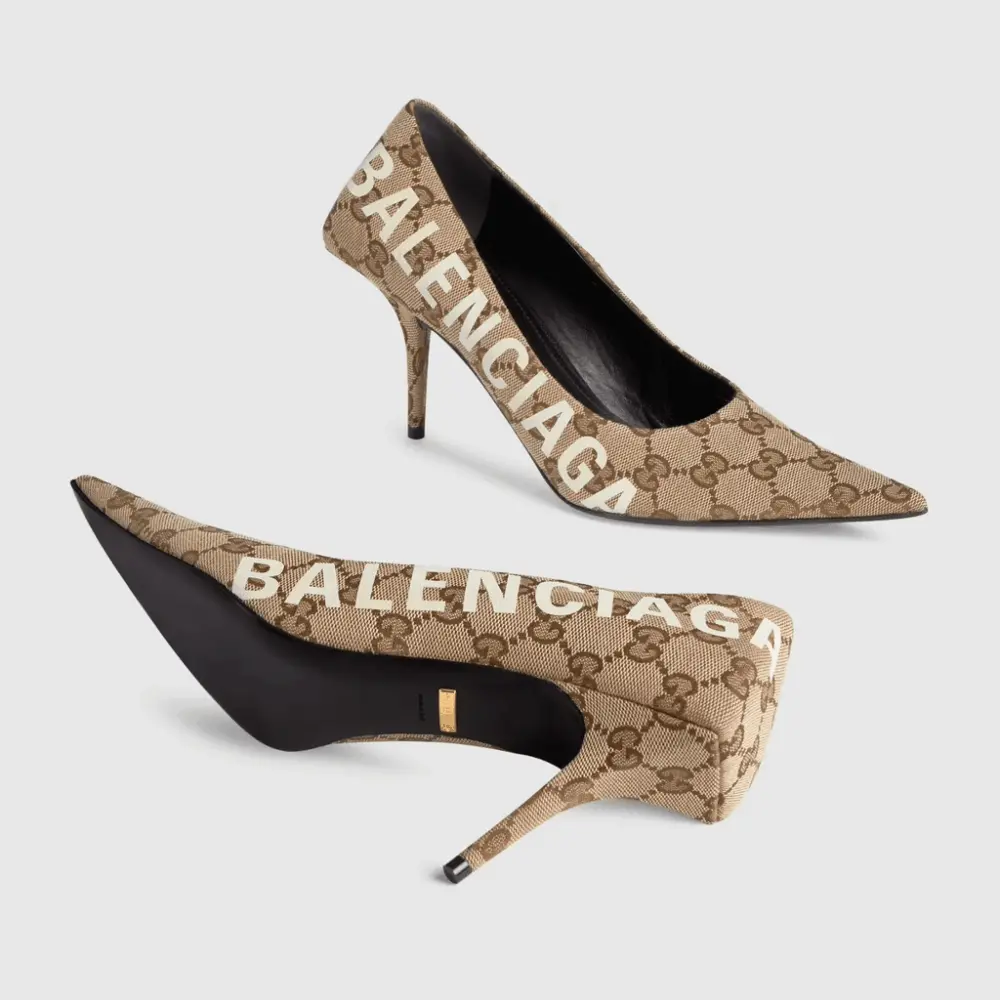 Giày Gucci Women's The Hacker Project Square Knife Pump 676603-KQW00-9742 - Ảnh 4