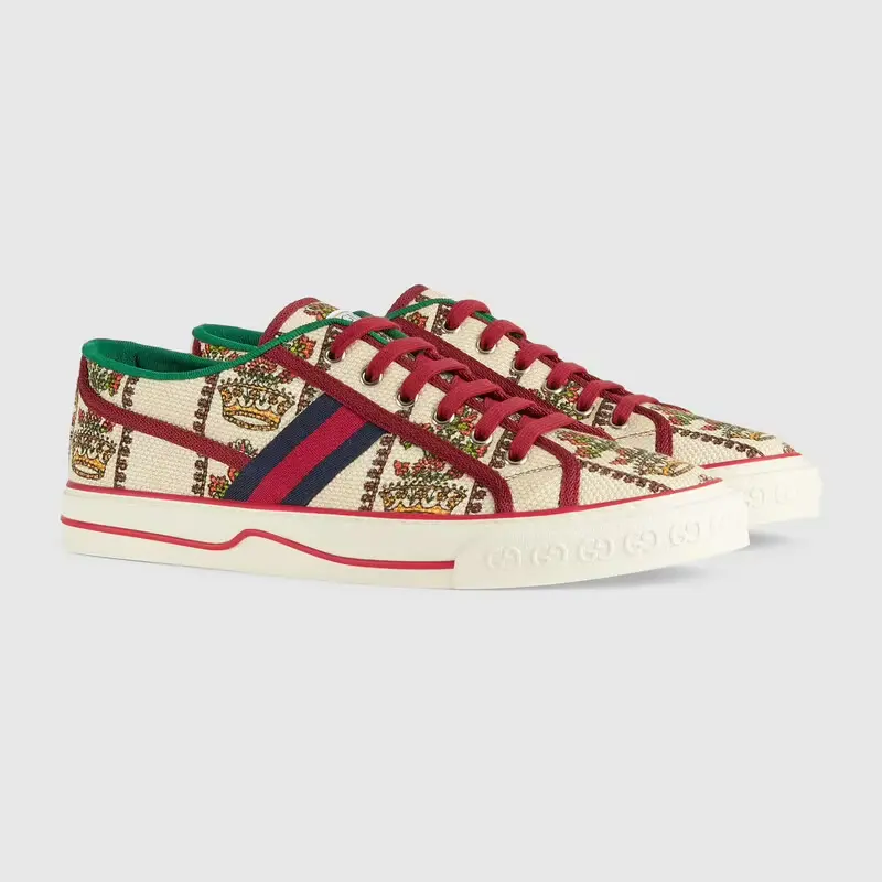 Giày Gucci Men's 100 Tennis 1977 Sneaker 677651-UH230-8473 - Ảnh 4