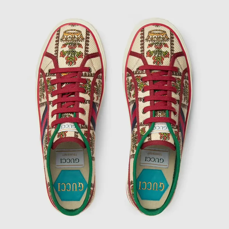 Giày Gucci Men's 100 Tennis 1977 Sneaker 677651-UH230-8473 - Ảnh 3