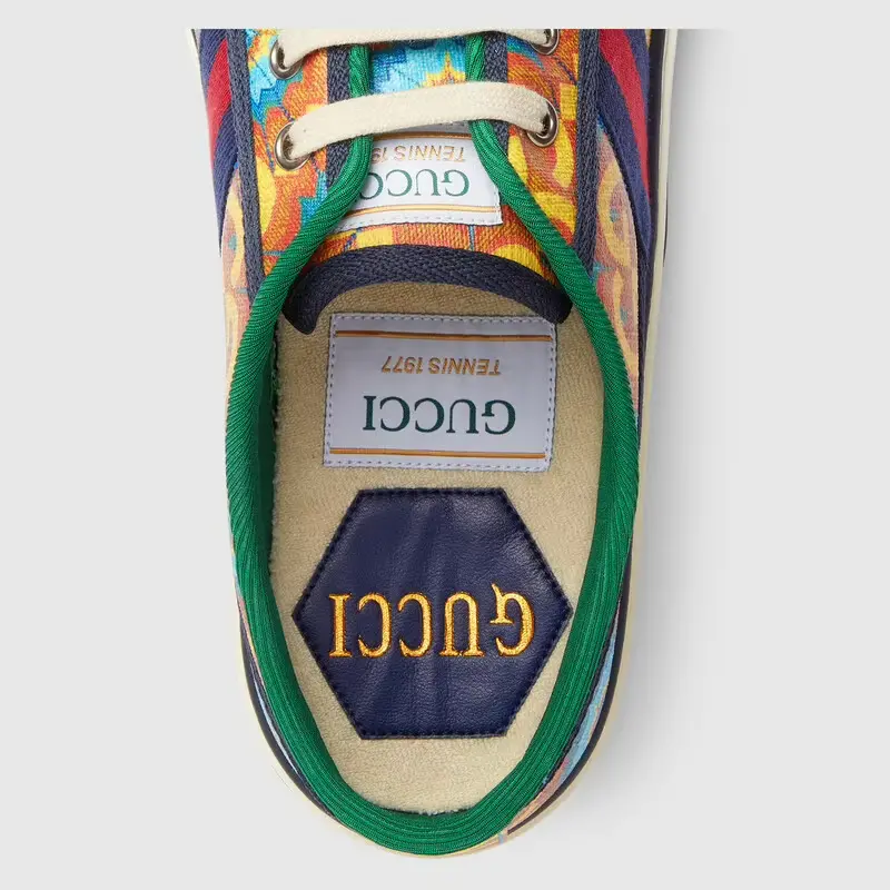 Giày Men's Gucci 100 Tennis 1977 Sneaker 677652-UL920-4060 - Ảnh 5