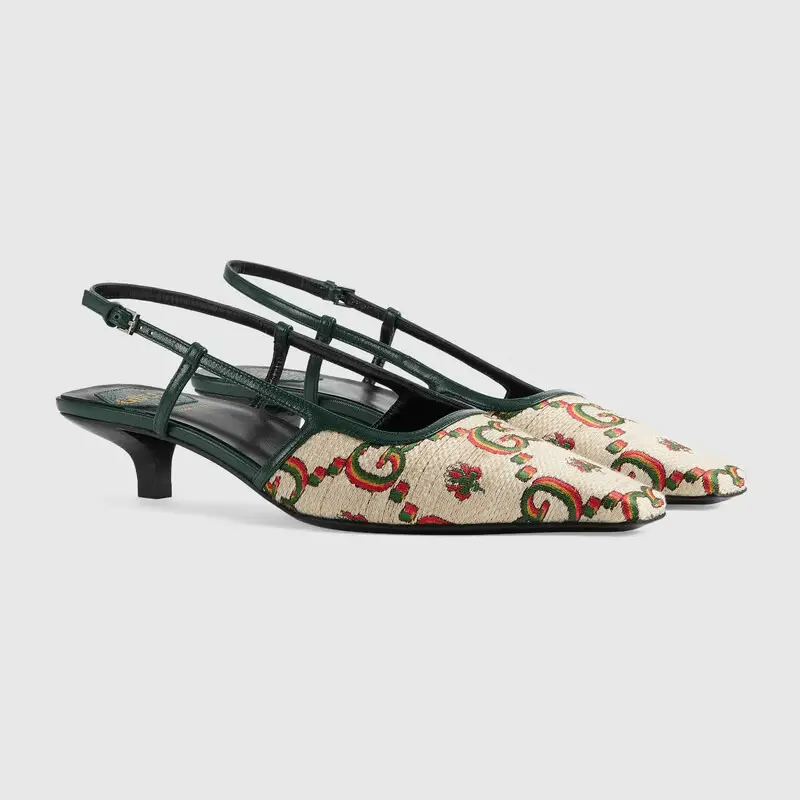 Alternative view of Giày Gucci Women's Gucci 100 Sling Back Pump 677994-UMB60-9660