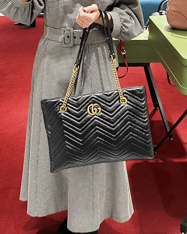 Túi Gucci GG Marmont Quilted Shoulder Bag 524578 0OLAT 1000 - Ảnh 5