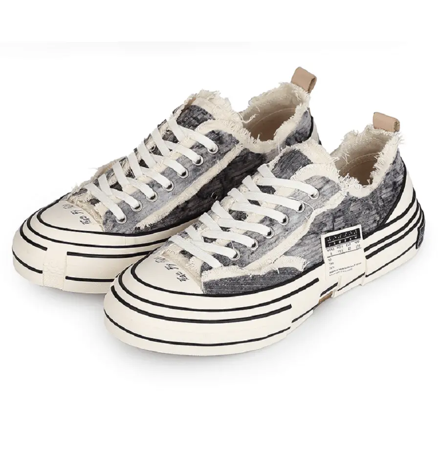 Alternative view of Giày xVESSEL G.O.P Lows Corduroy Gray Tie Dye S21X15G