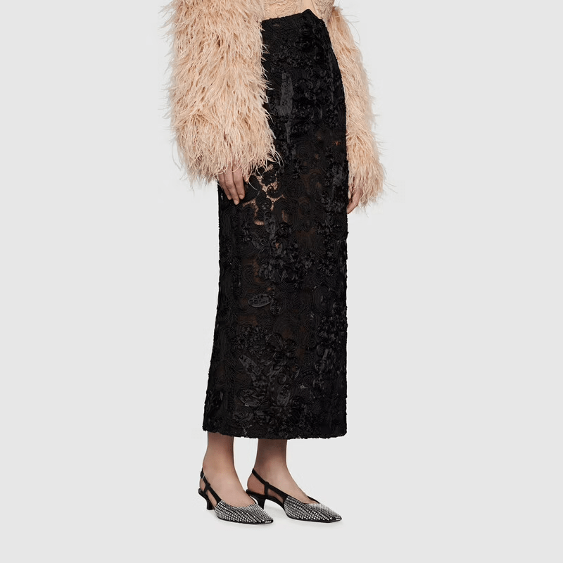 Giày Gucci Women's Slingback Pump with Crystals 679364-C2000-1000 - Ảnh 5