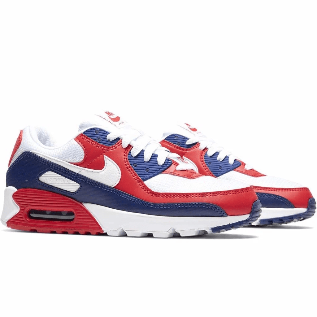 Giày Nike Air Max 90 Leather GS 'USA' DA9022-100 - Ảnh 2