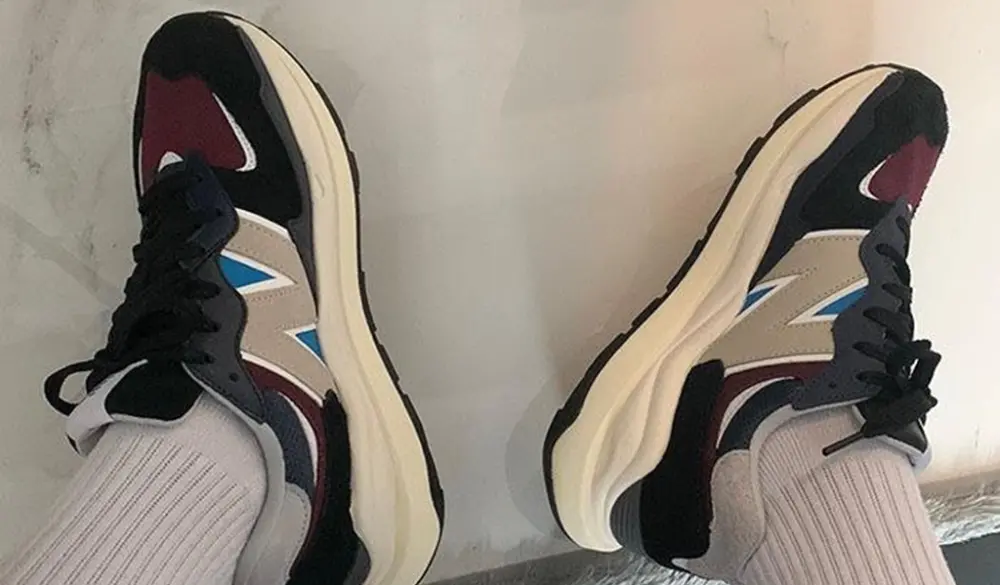 Giày New Balance 57/40 'Navy Burgundy' M5740TB - Ảnh 4