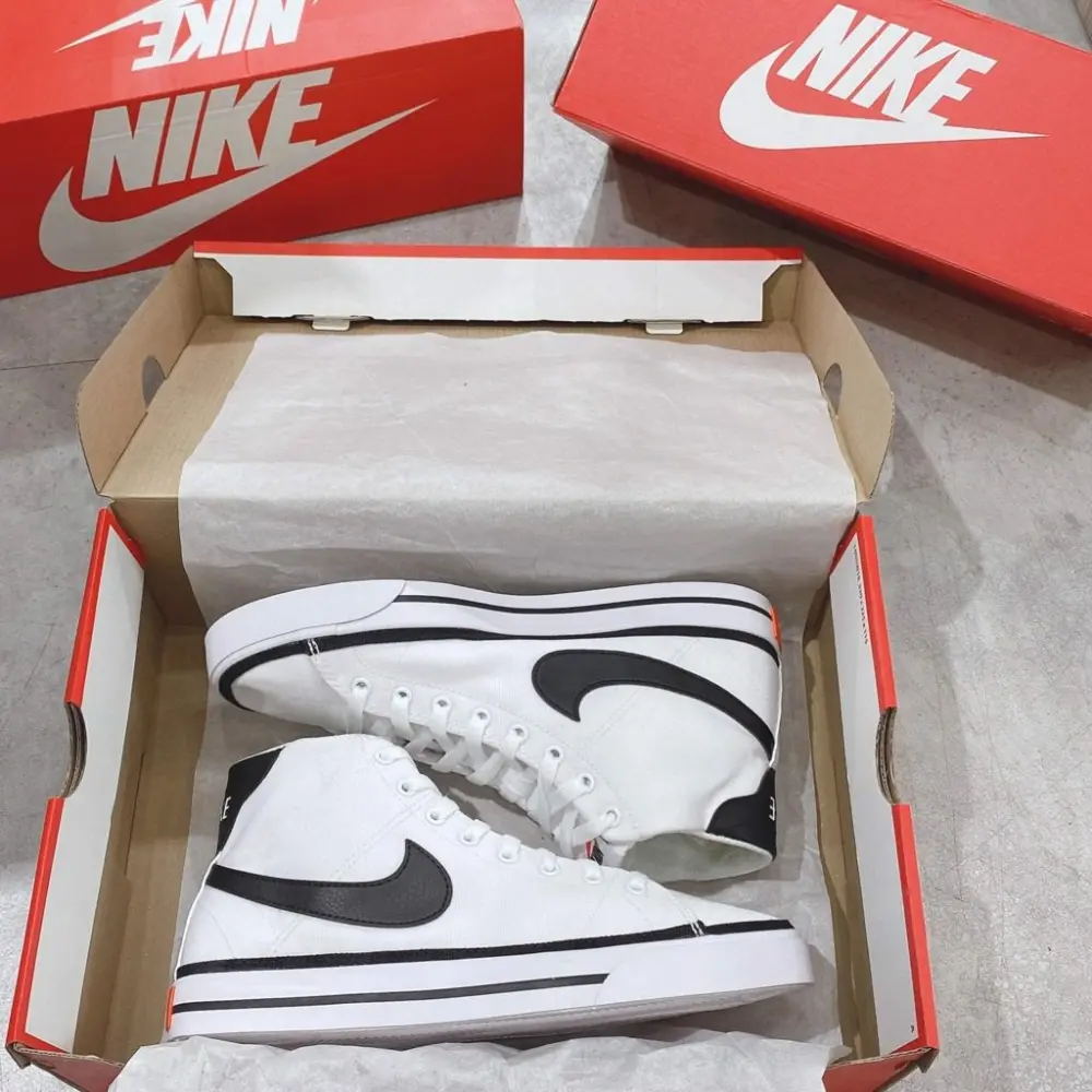 Alternative view of Giày Nike Court Legacy Canvas Mid 'White' DD0162-100