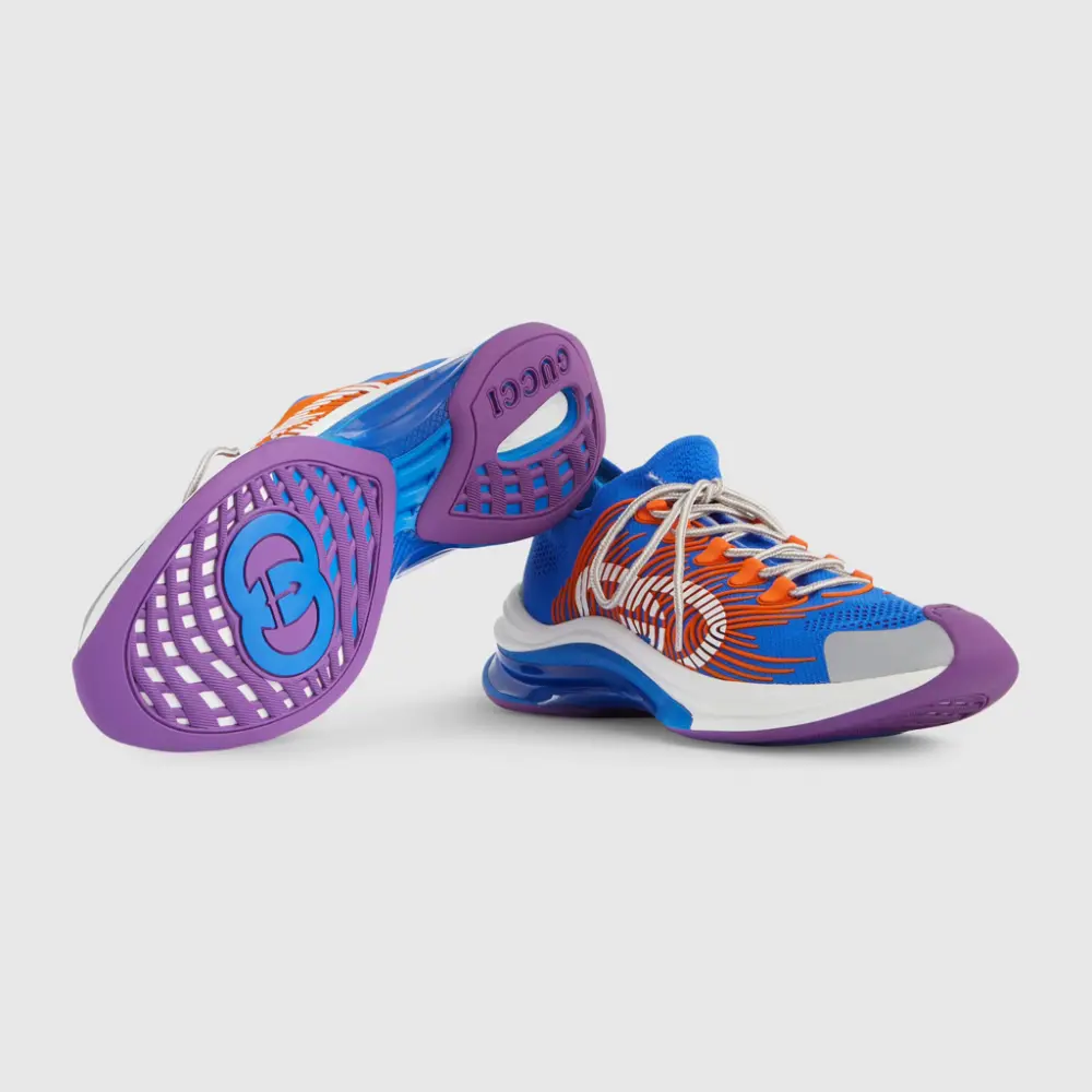 Alternative view of Giày Gucci Run Sneaker Blue 680893-UFE10-8880