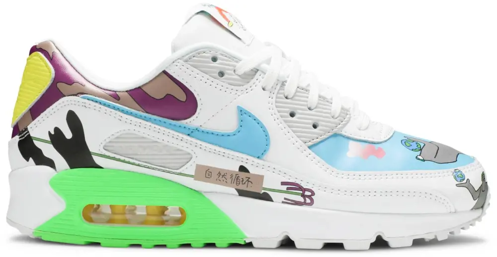 Giày Ruohan Wang x Nike Air Max 90 Flyleather CZ3992-900