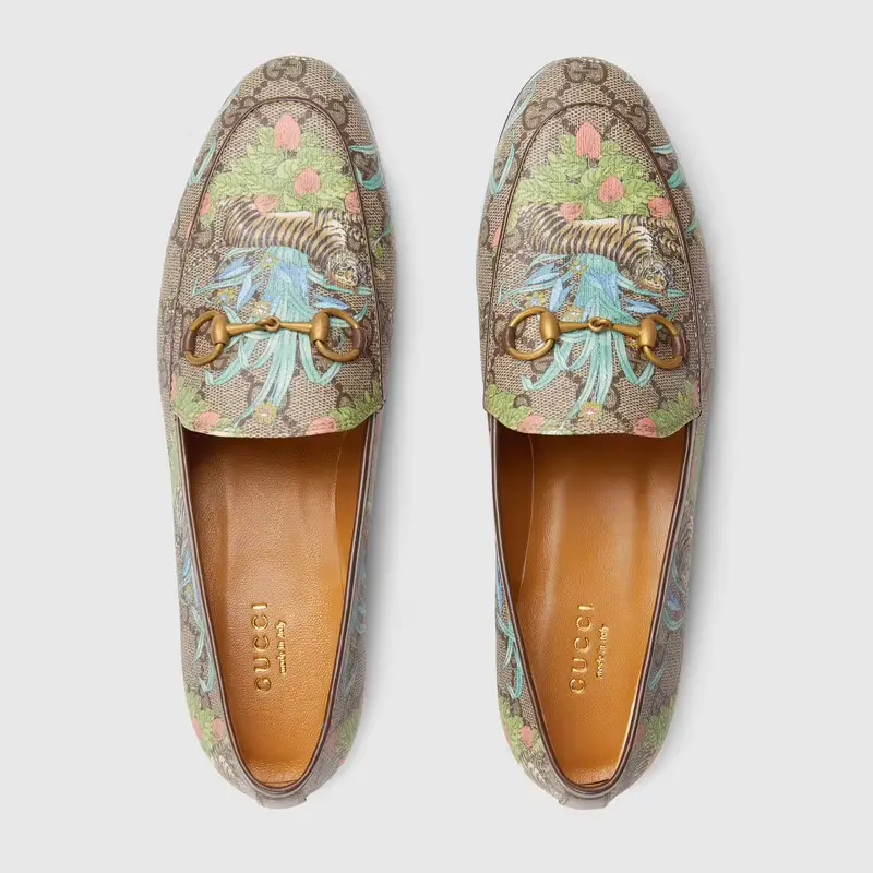 Giày Gucci Tiger Women's Jordaan Loafer 687589-UUA10-8471 - Ảnh 3