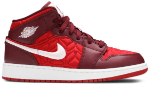 Giày Nike Air Jordan 1 Mid SE GS 'Red Quilted' AV5174-600