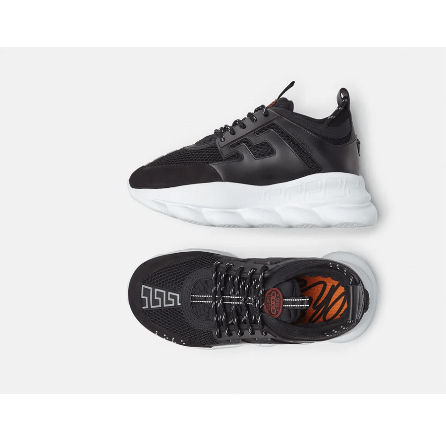 Giày Versace Chain Reaction Trainers Black DSU7071E-D9TVG-D41H1 - Ảnh 2
