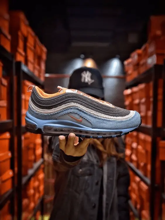 Alternative view of Giày Nike Air Max 97 'Corduroy Pack - Blue' CQ7512-462
