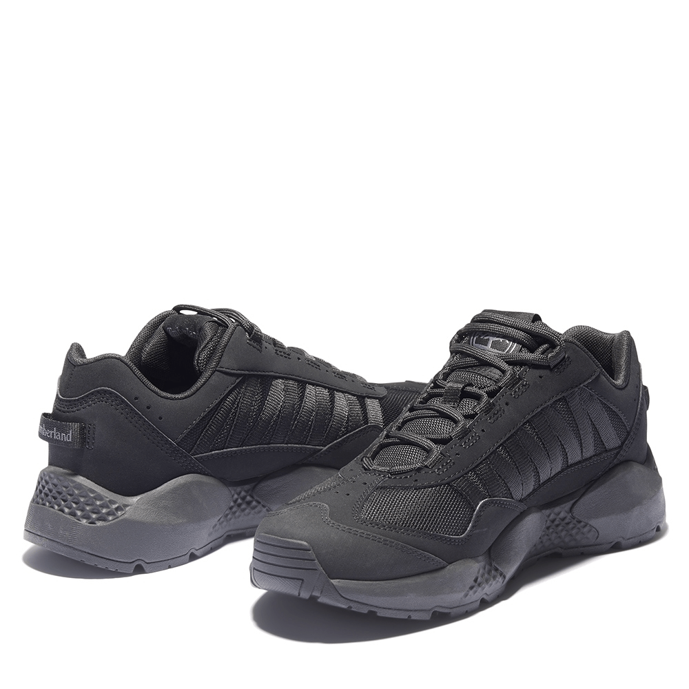 Giày Timberland Men's Black Leather Fabric Stitching A42G6 - Ảnh 3