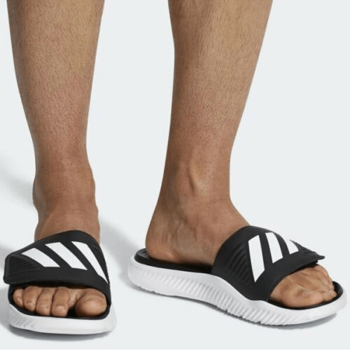 Dép Adidas Alphabounce Slippers Synthetic Sandals 'White Black' FZ0388 - Ảnh 3