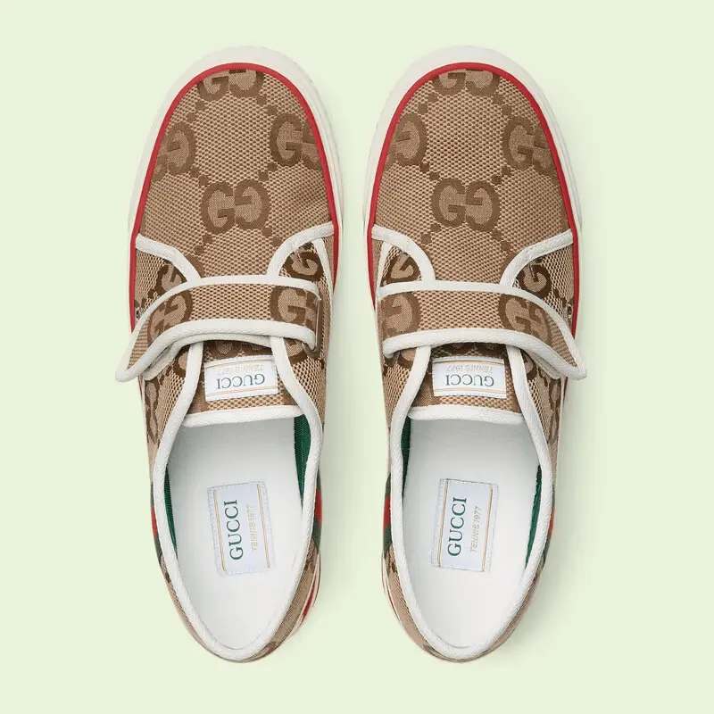 Giày Gucci Tennis 1977 Sneaker Brown Red 692917-UKO70-2584 - Ảnh 5