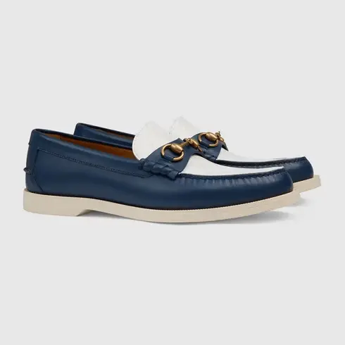 Alternative view of Giày Gucci Loafer with Horsebit Navy Blue 695049-UPG50-4890