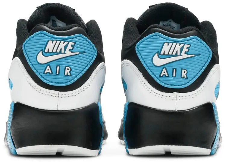 Giày Nike Air Max 90 Leather GS 'Black Dark Grey' CD6864-005 - Ảnh 4