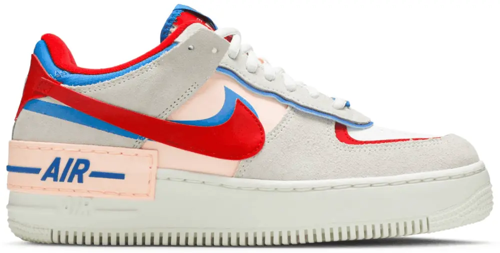 Giày Nike Wmns Air Force 1 Shadow 'Sail Royal Red' CU8591-100