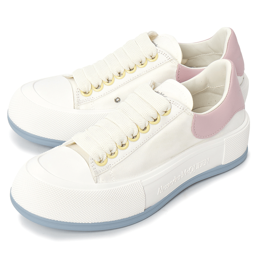 Giày Alexander Mcqueen Deck Plimsol 'White' 697120-W4TGL-8869 - Ảnh 4