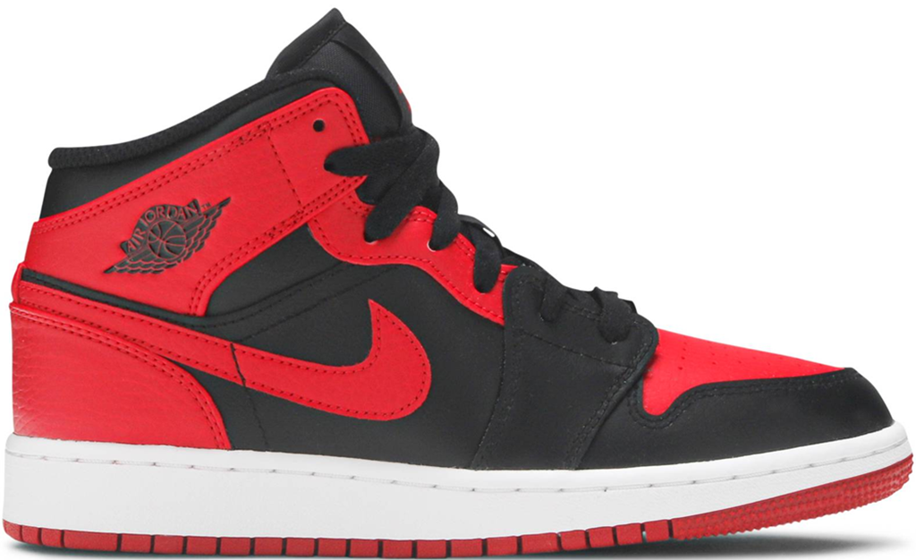 Giày Nike Air Jordan 1 Mid GS 'Banned' 554725-074