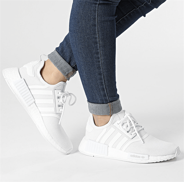 Giày Adidas NMD R1 Refined J 'White Grey' H02334 - Ảnh 2