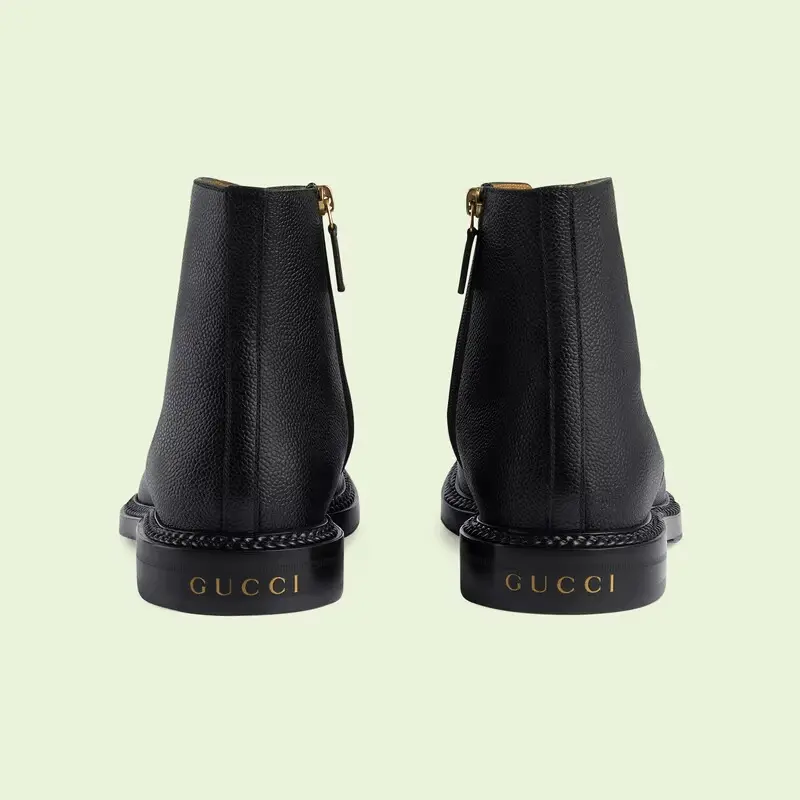 Giày Gucci Men's Ankle Boot 'Black' 699503-DHR00-1000 - Ảnh 4