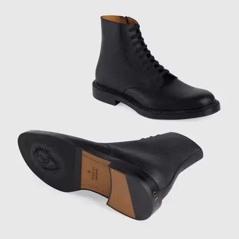 Giày Gucci Men's Ankle Boot 'Black' 699503-DHR00-1000 - Ảnh 5