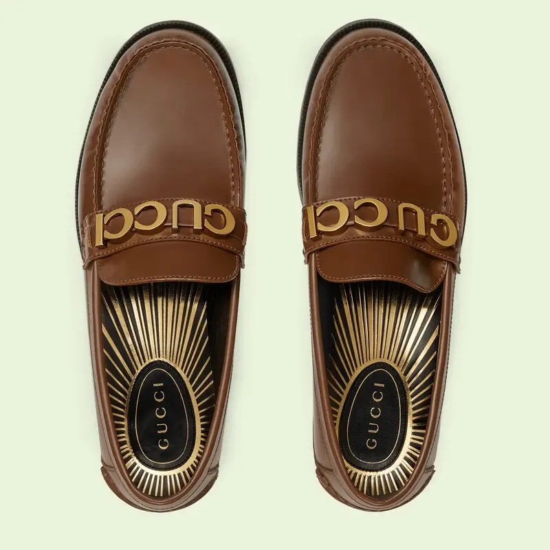 Giày Gucci Loafer 'Brown' 699644-17X00-2361 - Ảnh 4